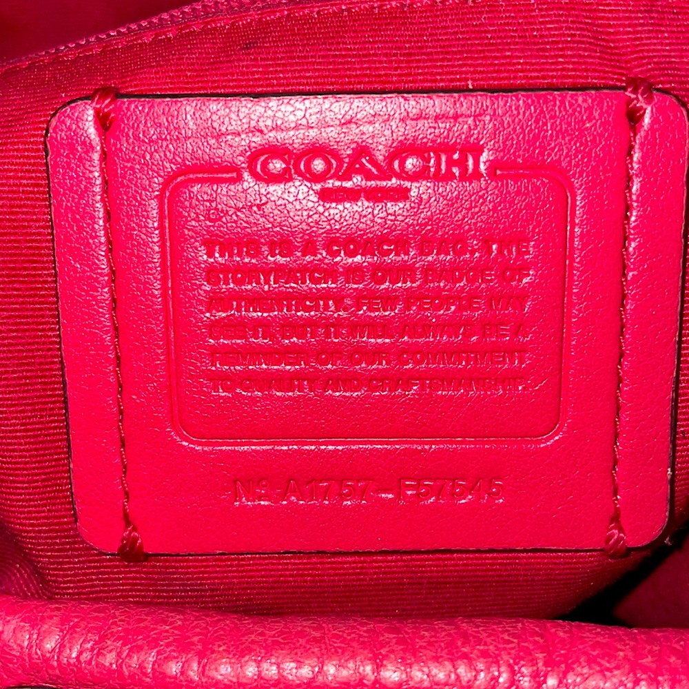 Coach Raspberry Shoulder Bag - Picture 6 of 11
